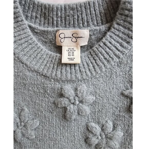 Jessica Simpson Knit Sweater Green Balloon Sleeve X Small - Picture 8 of 11